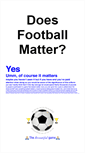 Mobile Screenshot of doesfootballmatter.com