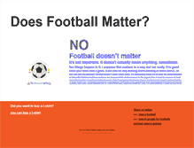 Tablet Screenshot of doesfootballmatter.com